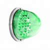 Led Cab Light With 17 Led W/Ring (Amber/Green Clear Lens)