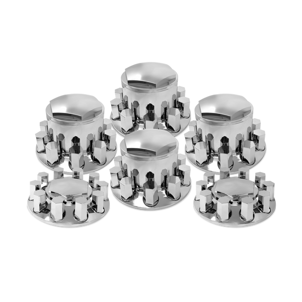 Hard-to-Find Fastener Hub Cap Push Nut – 1/2 Inch Chrome, 5-Piece Set For Wheel Covers & Axle Caps