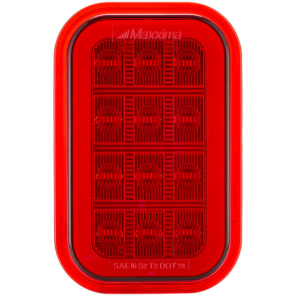 3” x 5” Red Rectangular Stop/Turn/Tail with Glow Edge
