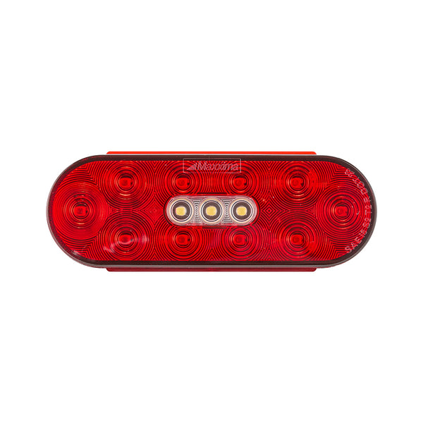6” Oval Hybrid Combination S/T/T & Back-Up – Grommet Mount