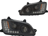 Black Headlight fits Kenworth T370/T270/T700/T660 Passenger Side