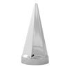 Hex Pyramid Chrome Plastic Screw-On Lug Nut Cover 33mm''
