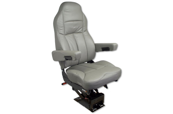 Seat Inc. Legacy Silver Seat W/ High Back, STD Base, Heated - DuraLeather  Burgundy