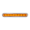 6.5" Surface Mount Pearl Marker & Turn LED Light Bar Amber/Clear