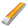 12" Spyder LED Light Bar w/ Chrome Plastic Bezel Amber