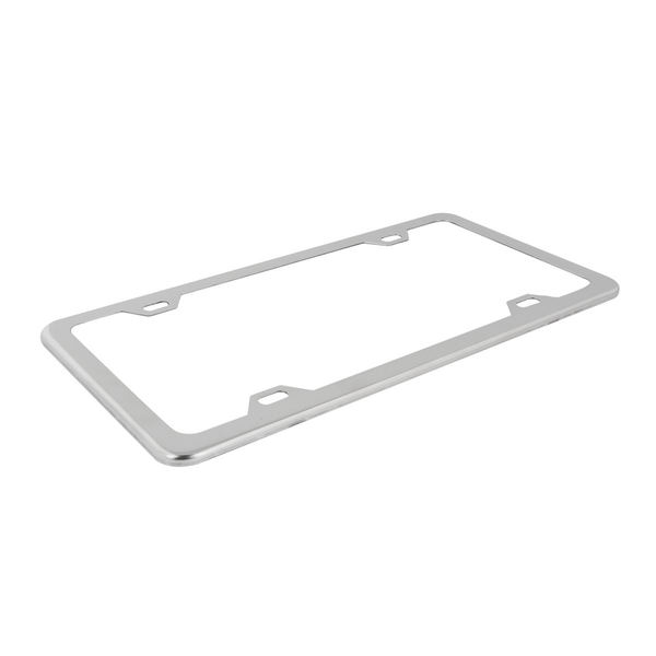 Cornice Porta Targa Sottile In Metallo Cromato - Slim Rim Licence Plate Frame, Chrome - 5
