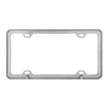 Plain 4 Holes License Plate Frames Polished Stainless Steel