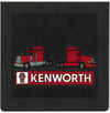 Mud Flap- Black 24 X 24 Original fits Kenworth With Red Trucks /White Logo (Each)