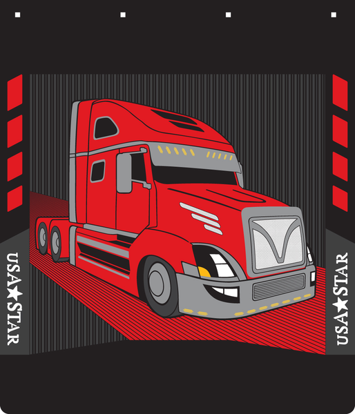 3D Embossed White Mud Flaps For Volvo VNL VNR VNX FH FM – 23.6x7 Inch / 60x18 Cm (Pair)
