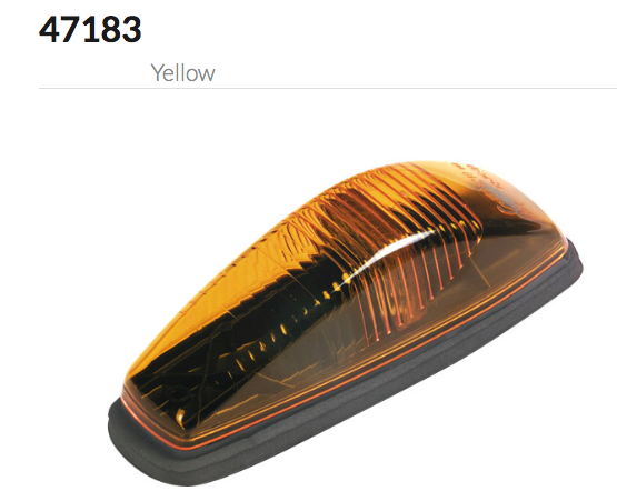Grote Amber SuperNova® Small Aerodynamic LED Cab Marker Lights