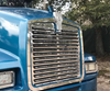 Grille Trim fits Kenworth T600 Outside Trim Without Bar Stainless Steel