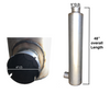 Aluminized Muffler 9” Diameter With 4” I.D Side Intake , 5” O.D. And 48” Overall Lenght