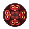 4” Round Combo Light with 12 LED Stop, Turn & Tail Light & 16 LED Back-Up Light - Red LED/Red Lens