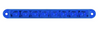 6 1/2” Flush Surface Mount Led Light Bar Pearl Series Blue/Blue