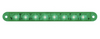 6 1/2” Flush Surface Mount Led Light Bar Pearl Series Green/Green