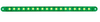 12″ Surface Mount Pearl Marker & Turn LED Light Bar Bezel Green/Green Chrome Plastic Base
