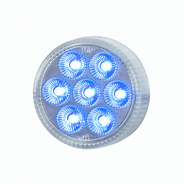 2.5” Led Marker Light Dual Color (Red/Blue Clear Lens) 12V
