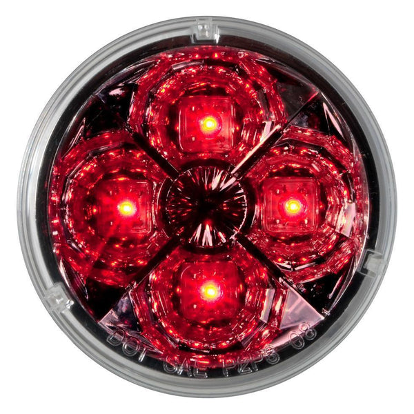 2.5” Round Star Design 4 Led Marker Light 12V