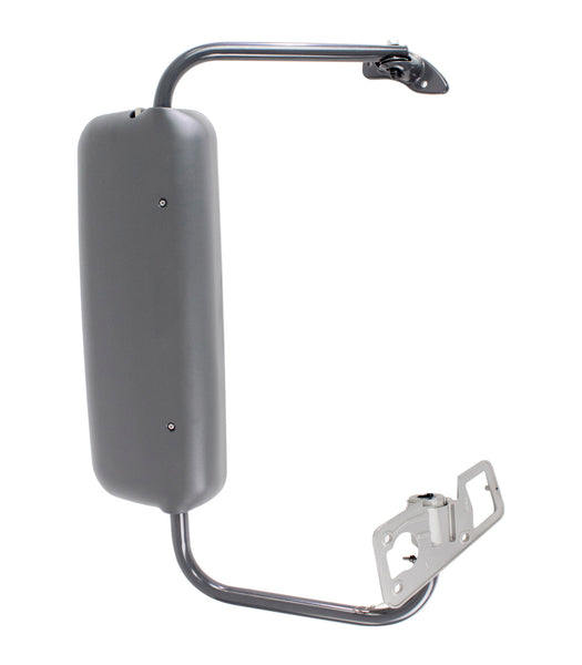 Complete Grey Mirror Assembly with Stainless Steel Arm - Fits Columbia 