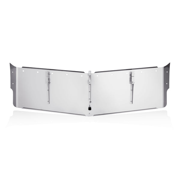 2 Hole Side Mount - 23” to 22” S.S. 304 Semi V Style Visor With 10 - 3