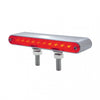 10 LED 6 1/2" Double Face Light Bar - Amber & Red LED/Amber & Red Lens
