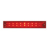 12" Spyder LED Light Bar w/ Chrome Plastic Bezel RED