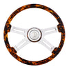 18" Flame Steering Wheel With Matching Flame Bezel (Hub is sold separately)