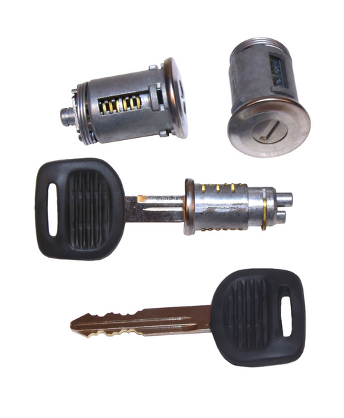 A-Premium Ignition & Door Lock Cylinder Kit With Keys – Compatible With Freightliner Cascadia 2008-2017 & M2 Series 2002-2017