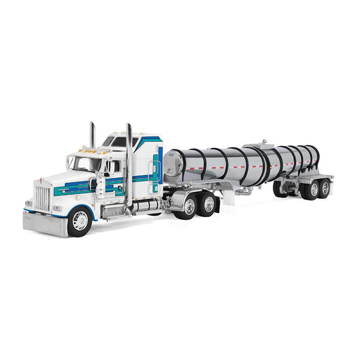 1/64 Scale Kenworth® W900L with 60" Aerodyne Sleeper & Polar® Deep Drop Trailer