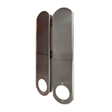 Rear Peterbilt - Rounded-End Compact Style Bracket for 15" Air Cleaner Bracket - (1) WM Light Hole at the bottom (SOLD IN PAIRS)