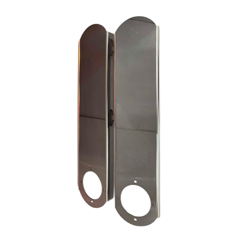 Rear Peterbilt - Rounded-End Compact Style Bracket for 15" Air Cleaner Bracket - (1) WM Light Hole at the bottom (SOLD IN PAIRS)