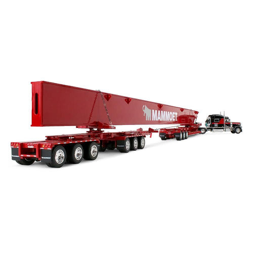 First Gear Mammoet New Beam Load! Peterbilt® Model 379 with 70” Mid-Roof Sleeper & Fontaine® MagnitudeTM Lowboy with Bunk & ERMC 6-Axle Hydra Steer with Bridge Beam Section Load