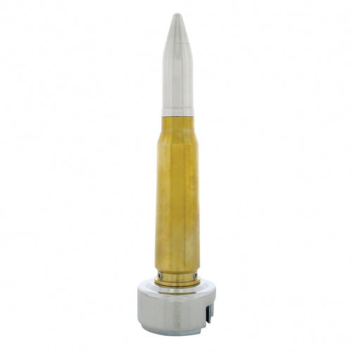50 Caliber Bullet Style Thread-On Gearshift Knob With 13/15/18 Speed Adapter