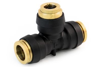 Union Tee Connector 1/2” X 1/2" X 3/8" Push Lock Fittings