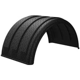 Minimizer Diamond Plate Black The Texas Double Single Fender Axle Plastic 22.5" / 24.5" (EACH )