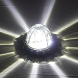 Legendary Extreme Large Glass Watermelon Cool White-Clear 3 Wire Dual Function W/ Aluminum Bezel LED Light - Each