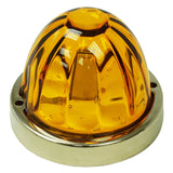 Legendary Extreme Large Glass Watermelon Amber - Amber 3 Wire Dual Function W/ Aluminum Bezel LED Light - Each