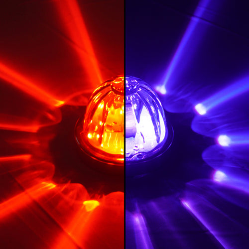 Legendary Extreme Large Glass Watermelon Red To Purple - Clear 3 Wire Dual Function W/ Aluminum Bezel LED Light - Each