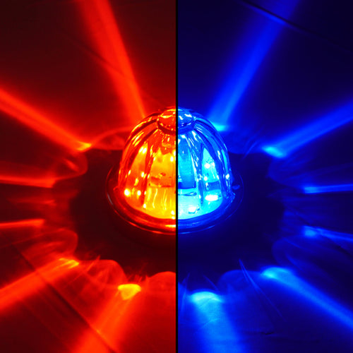 Legendary Extreme Large Glass Watermelon Red To Purple - Clear 3 Wire Dual Function W/ Aluminum Bezel LED Light - Each