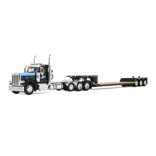 1/64 Scale Peterbilt® Model 589 Day Cab & Fontaine® Renegade™ LXT40 Lowboy Trailer with Fliptail