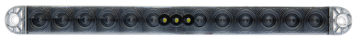 Fusion 15-LED 15-in. Thinline Over 80 Stop/Turn/Tail/Back-up Light, Smoke Lens, Red/White Diodes, Surface Mount,
