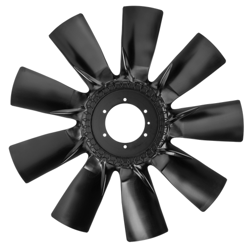 Horton MS9 - 26'', 9 Blade Nylon Fan Fan Blade Bolt Pattern 2.56''Pilot, 3.5'' BC, 6x0.406'' BH. CW (Clock-Wise)