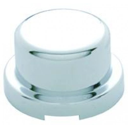 3/4" x 5/8" Chrome Plastic Flat Top Nut Cover - Push-On (10 Pack)