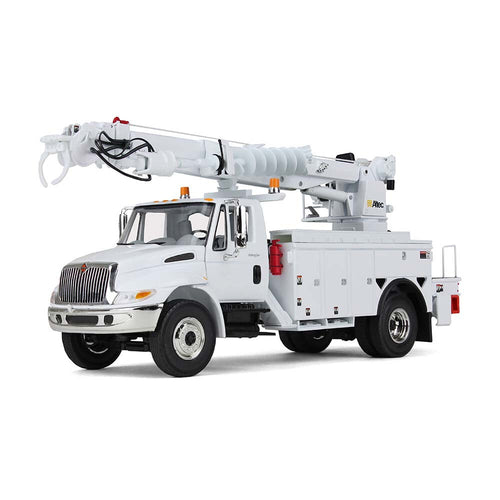 1/34 Scale White International DuraStar with Digger Derrick Body