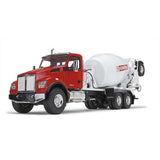 1/34 Scale Red/White Kenworth T880S with McNeilus Bridgemaster Mixer