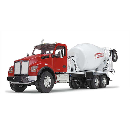1/34 Scale Red/White Kenworth T880S with McNeilus Bridgemaster Mixer