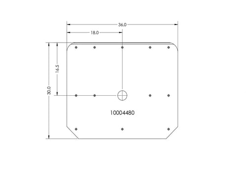 Minimizer  Trailer Slick Plates 36" X 30" X 1/4"