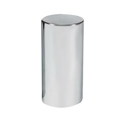 33mm X 4-1/4" Chrome Plastic Tall Cylinder Nut Cover - Thread-On