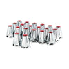 33mm X 2-3/4" Chrome Plastic Nut Covers W/ Flange - Push-On -Red Reflector (20 Pack $36.99