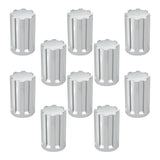 Grand General Gear Chrome Plastic Lug Nut Cover Size: 3-1/2" Height Push-On 33mm